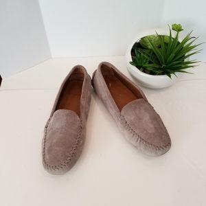 Italian suede leather loafers…